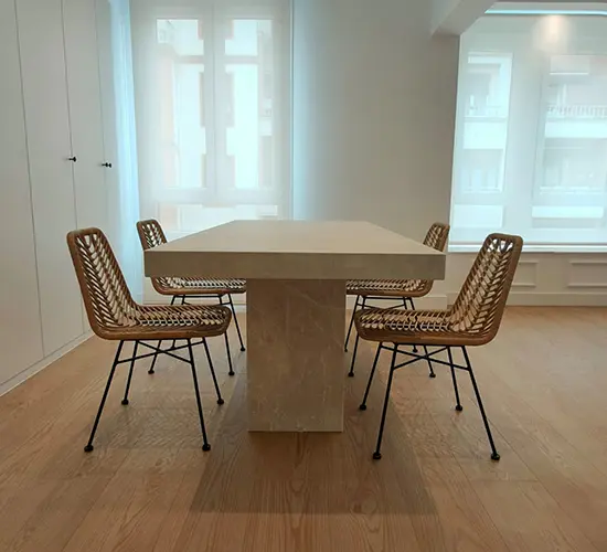 Mesa de mármol para cocina de Marmolería Basauri